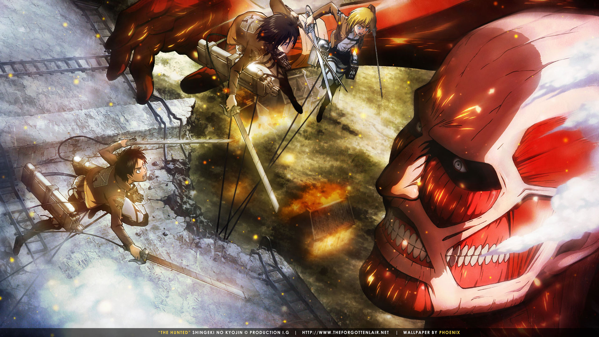 The Forgotten Lair  Attack on Titan Desktop Wallpapers