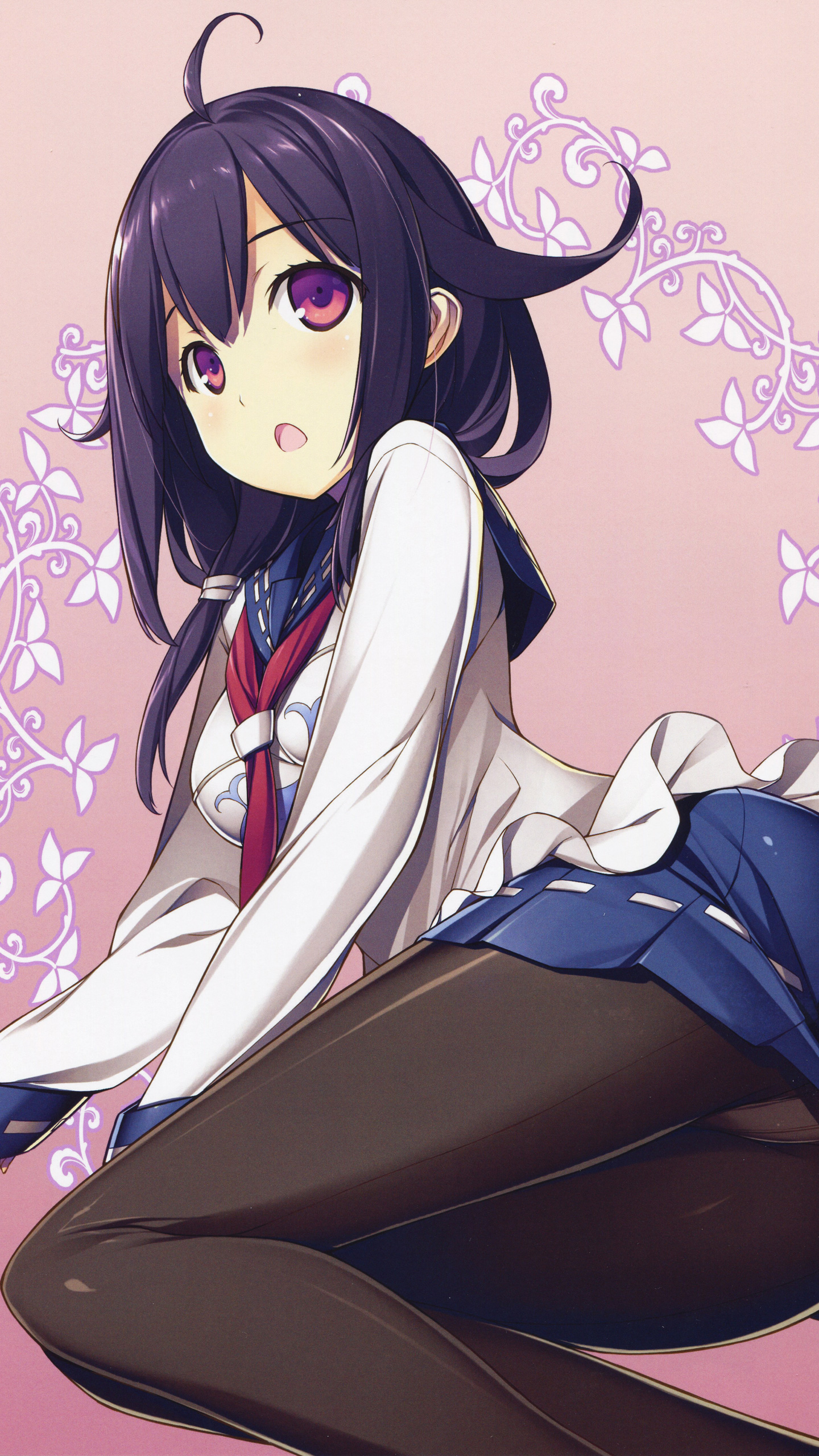 Download wallpaper red, schoolgirl, tiger, Toradora!, big eyes